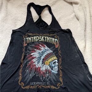 Lynyrd Skynyrd Black Graphic Tank Top by Trunk LTD